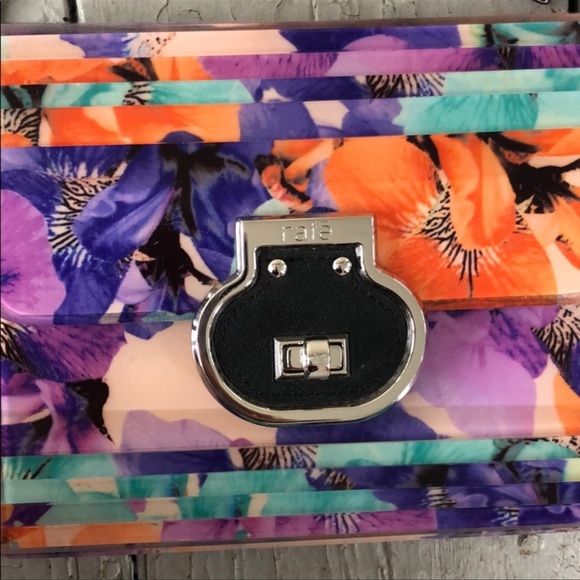 RAFE New York Crossbody Melissa Clutch/Crossbody Multi Color Acrylic Clutch - Picture 12 of 14